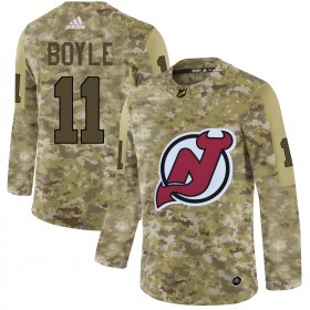 Wholesale Cheap Adidas Devils #11 Brian Boyle Camo Authentic Stitched NHL Jersey
