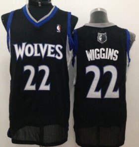 Wholesale Cheap Minnesota Timberwolves #22 Andrew Wiggins Black Swingman Jersey