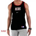 Wholesale Cheap Men's Nike Cincinnati Reds Home Practice Tank Top Black