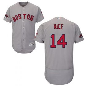 Wholesale Cheap Red Sox #14 Jim Rice Grey Flexbase Authentic Collection 2018 World Series Champions Stitched MLB Jersey