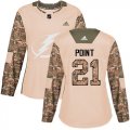 Wholesale Cheap Adidas Lightning #21 Brayden Point Camo Authentic 2017 Veterans Day Women's Stitched NHL Jersey