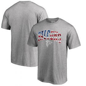 Wholesale Cheap Men\'s Atlanta Falcons Pro Line by Fanatics Branded Heathered Gray Banner Wave T-Shirt