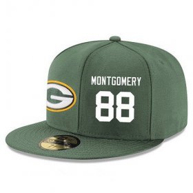 Wholesale Cheap Green Bay Packers #88 Ty Montgomery Snapback Cap NFL Player Green with White Number Stitched Hat