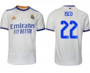 Wholesale Cheap Men 2021-2022 Club Real Madrid home aaa version white 22 Soccer Jerseys