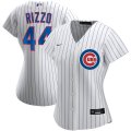 Wholesale Cheap Chicago Cubs #44 Anthony Rizzo Nike Women's Home 2020 MLB Player Jersey White