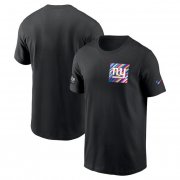 Wholesale Cheap Men's New York Giants Black 2023 Crucial Catch Sideline Tri-Blend T-Shirt