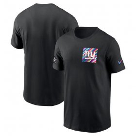 Wholesale Cheap Men\'s New York Giants Black 2023 Crucial Catch Sideline Tri-Blend T-Shirt