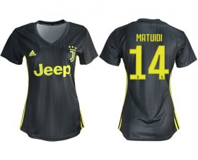 Wholesale Cheap Women\'s Juventus #14 Matuidi Third Soccer Club Jersey
