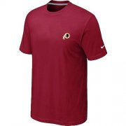 Wholesale Cheap Nike Washington Redskins Chest Embroidered Logo T-Shirt Red