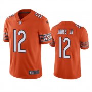 Wholesale Cheap Men's Chicago Bears #12 Velus Jones Jr. Orange Vapor untouchable Limited Stitched Jersey