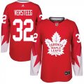 Wholesale Cheap Adidas Maple Leafs #32 Kris Versteeg Red Team Canada Authentic Stitched NHL Jersey