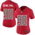 Wholesale Cheap Nike Buccaneers #90 Jason Pierre-Paul Red Women's Stitched NFL Limited Rush Jersey