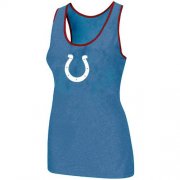 Wholesale Cheap Women's Nike Indianapolis Colts Big Logo Tri-Blend Racerback Stretch Tank Top Light Blue
