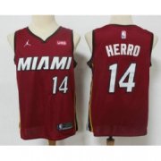 Wholesale Cheap Men Miami Heat 14 Tyler Herro Red 2020 Brand Jordan Swingman Stitched NBA Jersey With The NEW Sponsor Logo