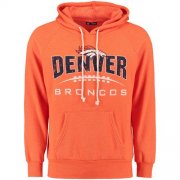 Wholesale Cheap Denver Broncos Majestic First Down Tri-Blend Pullover Hoodie Orange