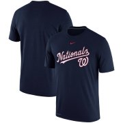 Wholesale Cheap Washington Nationals Nike Batting Practice Logo Legend Performance T-Shirt Navy