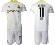 Wholesale Cheap Men 2020-2021 club Dortmund Second away 11 white Soccer Jerseys