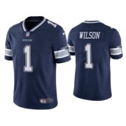 Wholesale Cheap Men's Dallas Cowboys #1 Cedrick Wilson Navy Vapor Limited Stitched Jersey