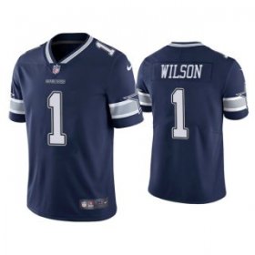 Wholesale Cheap Men\'s Dallas Cowboys #1 Cedrick Wilson Navy Vapor Limited Stitched Jersey