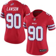 Wholesale Cheap Nike Bills #90 Shaq Lawson Red Women's Stitched NFL Limited Rush Jersey