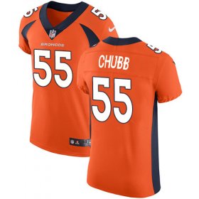 Wholesale Cheap Nike Broncos #55 Bradley Chubb Orange Team Color Men\'s Stitched NFL Vapor Untouchable Elite Jersey