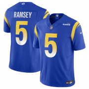 Wholesale Cheap Men's Los Angeles Rams #5 Jalen Ramsey Blue 2023 F.U.S.E. Vapor Untouchable Limited Football Stitched Jersey