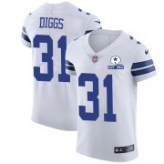 Wholesale Cheap Nike Cowboys #31 Trevon Diggs White Men's Stitched With Established In 1960 Patch NFL New Elite Jersey