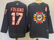 Wholesale Cheap Men's Minnesota Wild #17 Marcus Foligno 2022 Navy Native American Heritage Day Stitched Jersey