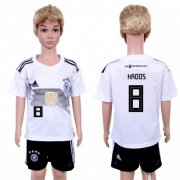 Wholesale Cheap Germany #8 Kroos White Home Kid Soccer Country Jersey