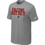 Wholesale Cheap Nike Atlanta Falcons Just Do It Grey T-Shirt