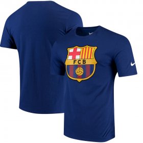 Wholesale Cheap Barcelona Nike QT T-Shirt Blue