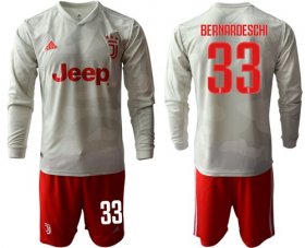 Wholesale Cheap Juventus #33 Bernardeschi Away Long Sleeves Soccer Club Jersey