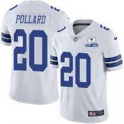 Wholesale Cheap Nike Cowboys #20 Tony Pollard White Men's Stitched With Established In 1960 Patch NFL Vapor Untouchable Limited Jersey