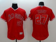 Wholesale Cheap Angels of Anaheim #27 Mike Trout Red Flexbase Authentic Collection Stitched MLB Jersey