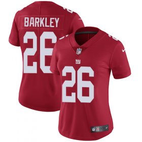 Wholesale Cheap Nike Giants #26 Saquon Barkley Red Alternate Women\'s Stitched NFL Vapor Untouchable Limited Jersey