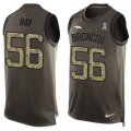 Wholesale Cheap Nike Broncos #56 Shane Ray Green Men's Stitched NFL Limited Salute To Service Tank Top Jersey