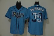 Wholesale Cheap Men's Tampa Bay Rays #39 Kevin Kiermaier Light Blue Team Logo Stitched MLB Cool Base Nike Jersey
