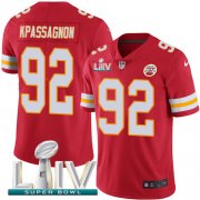 Wholesale Cheap Nike Chiefs #92 Tanoh Kpassagnon Red Super Bowl LIV 2020 Team Color Men's Stitched NFL Vapor Untouchable Limited Jersey
