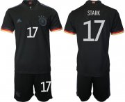 Wholesale Cheap Men 2020-2021 European Cup Germany away black 17 Adidas Soccer Jersey