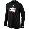 Wholesale Cheap Nike Indianapolis Colts Critical Victory Long Sleeve NFL T-Shirt Black