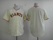 Wholesale Cheap Giants Blank Cream Cool Base Stitched MLB Jersey