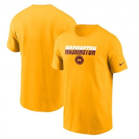 Wholesale Cheap Washington Redskins Football Team Nike Split T-Shirt Gold
