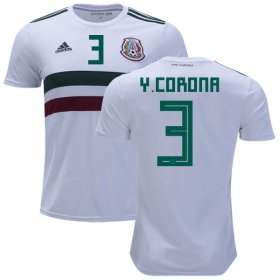 Wholesale Cheap Mexico #3 Y.Corona Away Kid Soccer Country Jersey