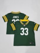 Wholesale Cheap Toddlers Green Bay Packers #33 Aaron Jones Green 2022 Vapor Untouchable Stitched NFL Nike Throwback Limited Jersey