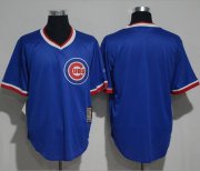 Wholesale Cheap Cubs Blank Blue Cooperstown Stitched MLB Jersey