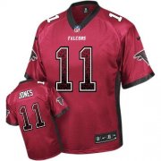 Wholesale Cheap Nike Falcons #11 Julio Jones Red Team Color Men's Stitched NFL Elite Drift Fashion Jersey