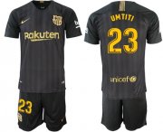 Wholesale Cheap Barcelona #23 Umtiti Black Soccer Club Jersey