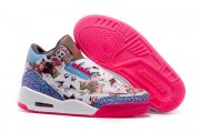 Wholesale Cheap Womens Air Jordan 3 Shoes Pink/blue-white