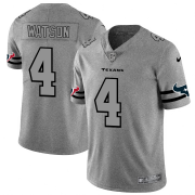 Wholesale Cheap Houston Texans #4 Deshaun Watson Men's Nike Gray Gridiron II Vapor Untouchable Limited NFL Jersey