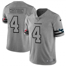 Wholesale Cheap Houston Texans #4 Deshaun Watson Men\'s Nike Gray Gridiron II Vapor Untouchable Limited NFL Jersey